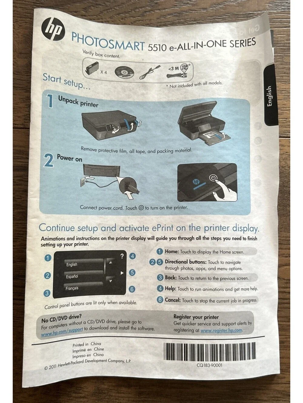 HP Photosmart 5514 Wireless Printer  New Open Box
